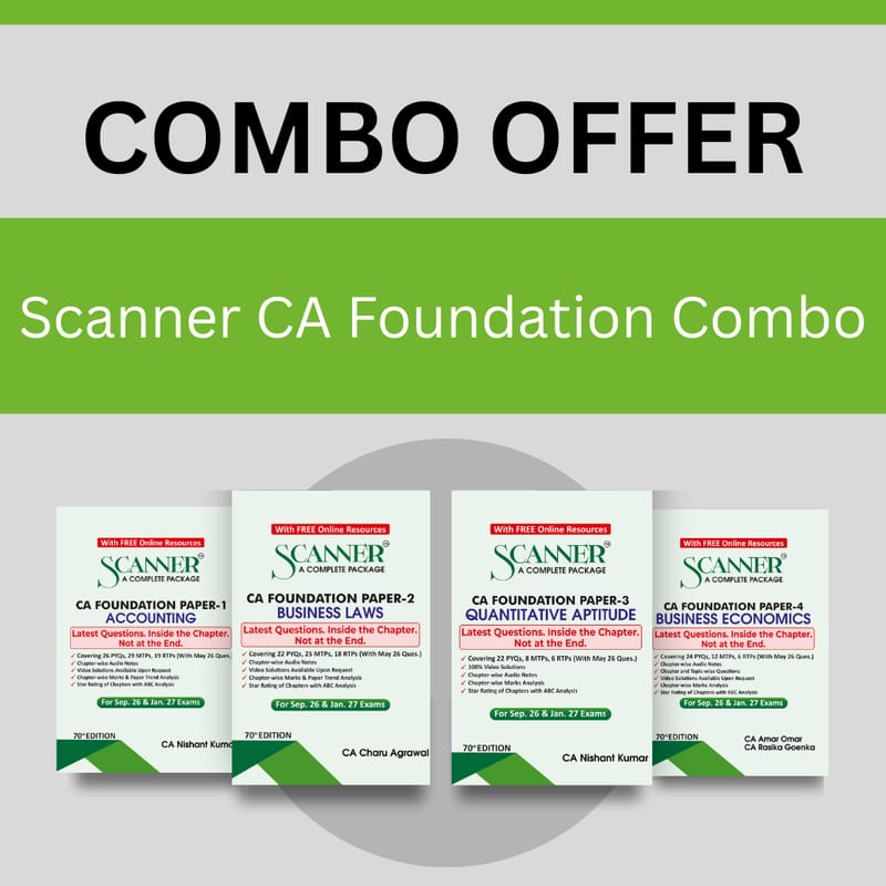 CA Foundation Combo For Sep. 26 & Jan. 27 Exams