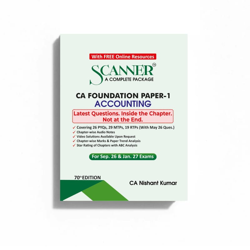 CA Foundation Paper - 1 Accounting For Sep. 26 & Jan. 27 Exams
