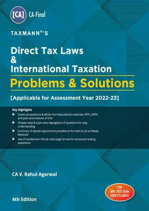 Direct Tax Laws & International Taxation (DT) | PROBLEMS & SOLUTIONS | Virtual Book