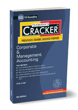 Corporate & Management Accounting (CMA) | CRACKER