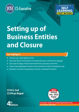 Setting up of Business Entities and Closure (SUBEC) | Study Material