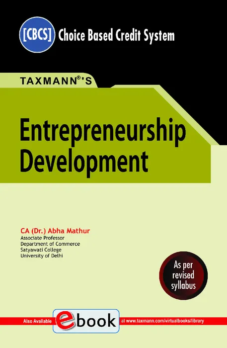 Entrepreneurship Development | Virtual Book