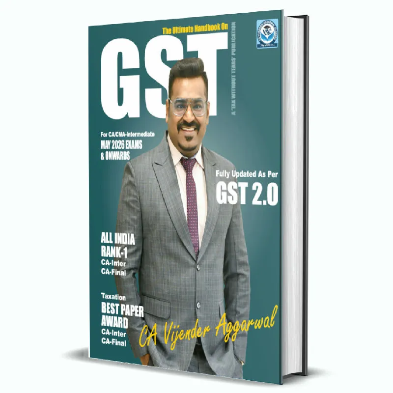 GST Handbook (Including Question Bank) For Sep 2026 Exams & Onwards