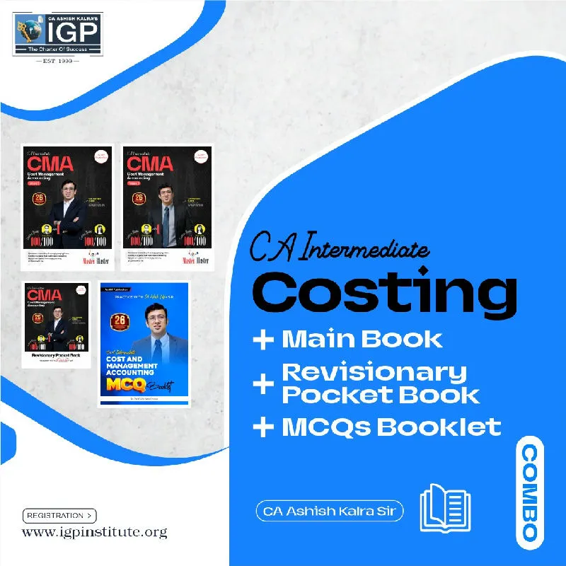 CA Inter - Costing Main Book & Revisionary Book & MCQ Book