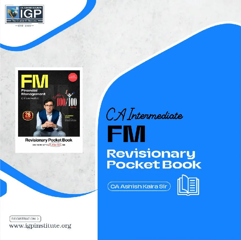 CA Inter - FM Revisionary Pocket Book New Syllabus