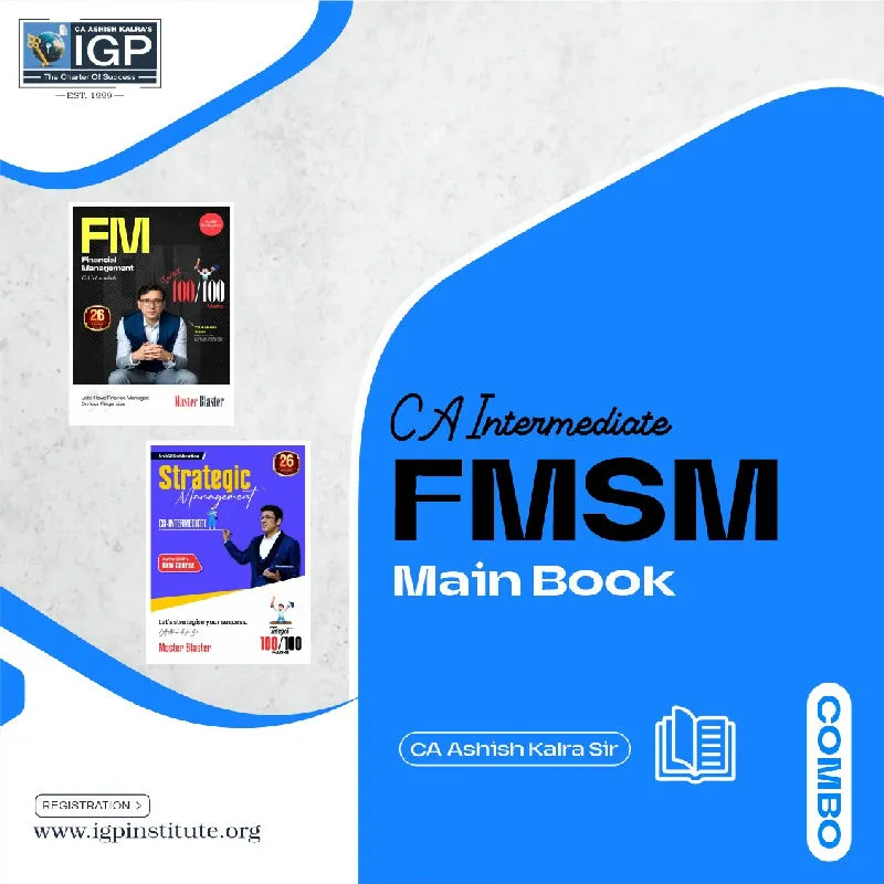 CA Inter - FM Book & SM Book New Syllabus