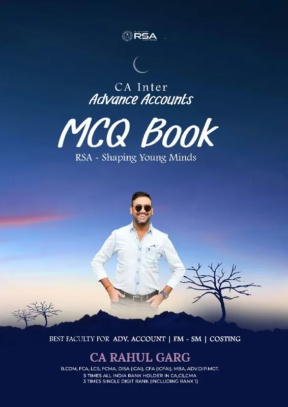 MCQ Books (New Course) - Advance Accounts