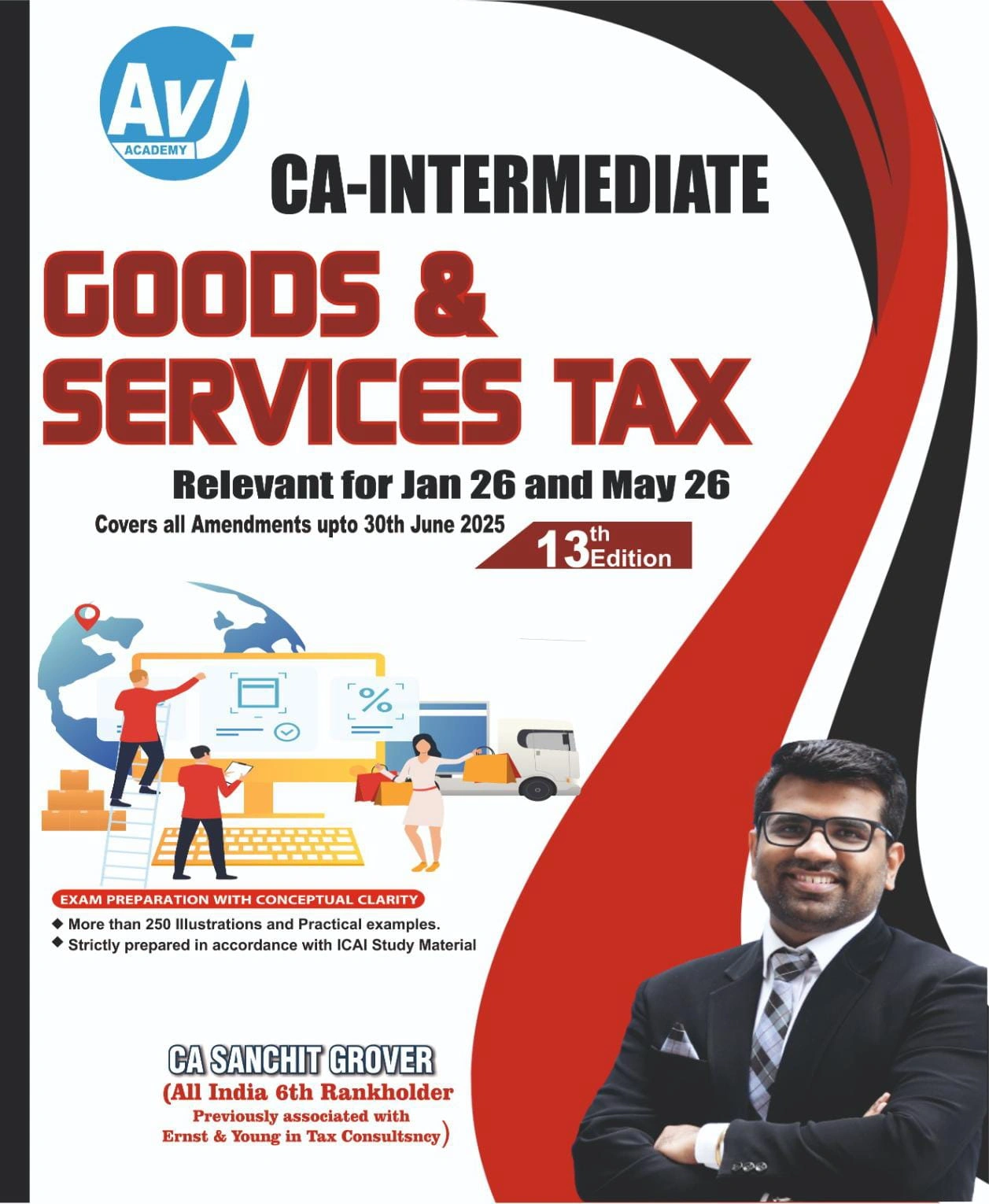 CA Inter Group 1 GST Book | Goods & Services Tax by CA Sanchit Grover – AVJ Academy