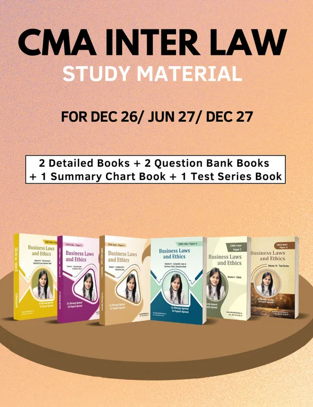 CMA Inter Law Books for Dec 2026/ June 2027/ Dec 2027 Exam