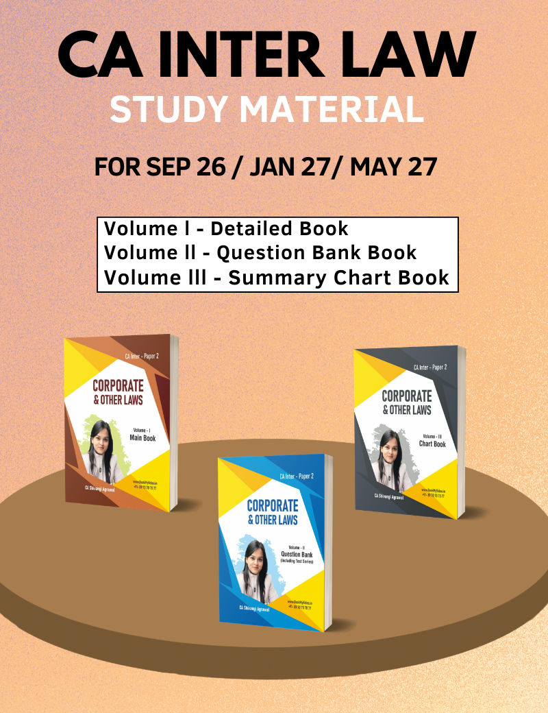 CA Inter Law Books for May 2026