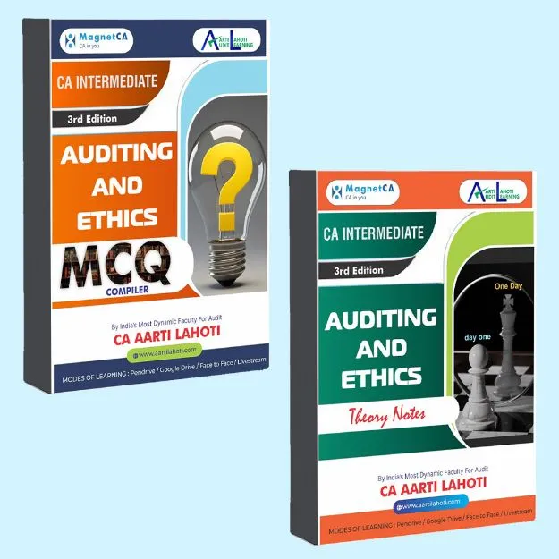 CA Inter Audit Book Combo – Theory Notes + MCQ (3rd Edition) Book By CA Aarti Lahoti