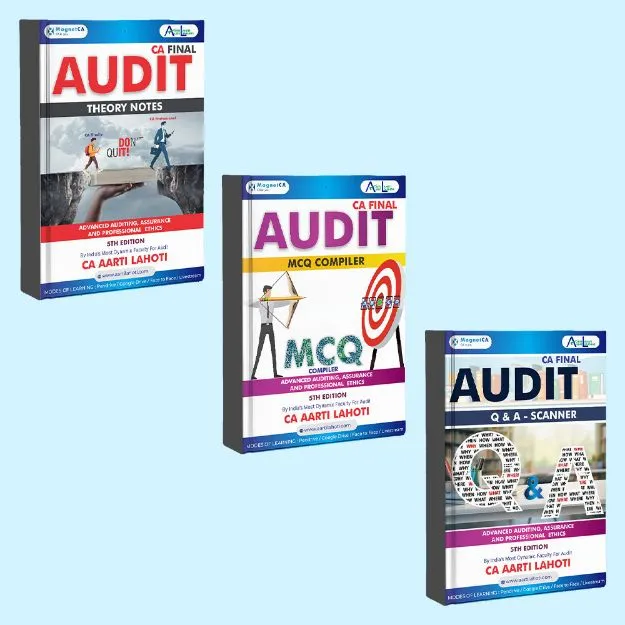 CA Final Audit Theory Notes + Q & A Scanner + MCQ Compiler (5th Edition) by CA Aarti Lahoti