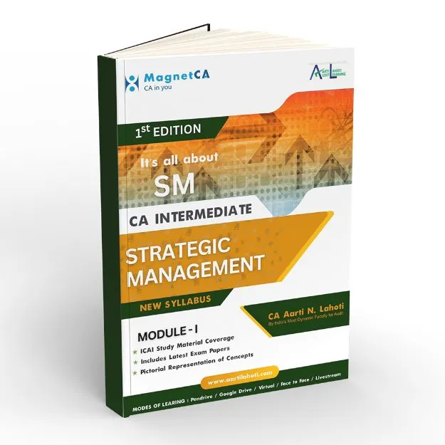CA Inter Strategic Management (SM) Book By CA Aarti Lahoti May 26 Sept 26 onwards