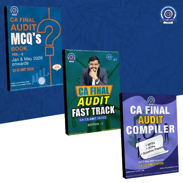 CA Final Audit Combo | MCQs (Vol. 2) + Compiler + Fast Track | CA CS Amit Tated