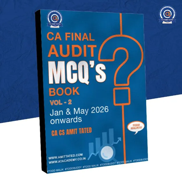 CA Final Audit MCQs Book (Vol. 2) Jan & May 2026 onwards By CA CS Amit Tated