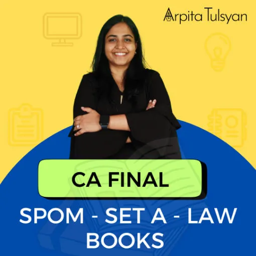 CA Final Law Book (SPOM Set A) – Latest 14th Edition by CA Arpita Tulsyan