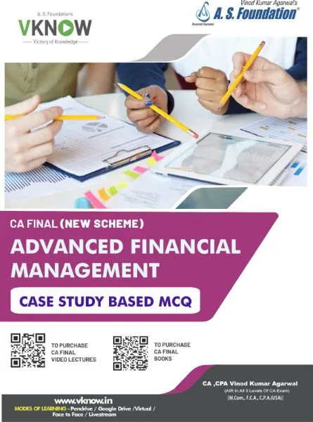 CA Final Advanced Financial Management Case Study Based MCQ Book by CA CPA Vinod Kumar Agarwal Sir