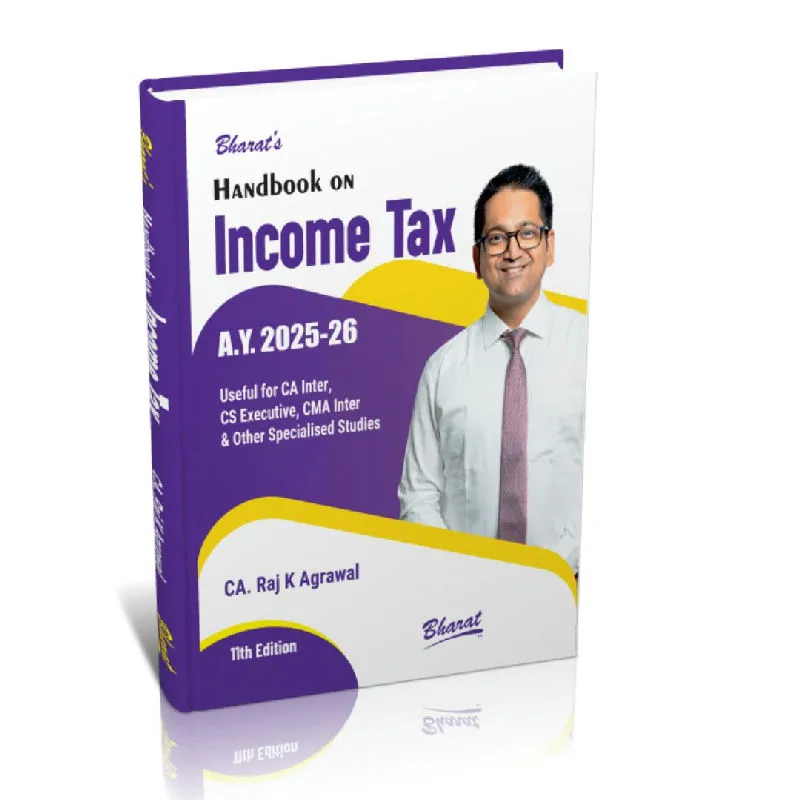 Income Tax Book AY 2025-26 by CA Raj K Agrawal | For CA Inter, CMA Inter & CS Executive