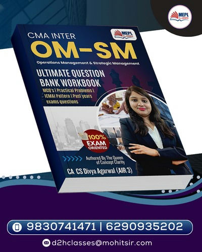 CMA Inter - OM-SM - Workbook By CA CS Divya Agarwal (AIR 3)