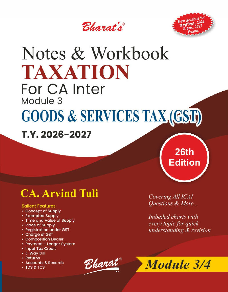 GST — CA Inter · Module 3 (TY 2026-27)