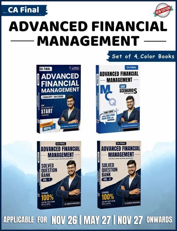 Only Color Books | CA Final | P2 AFM | Full Set of 4 Books
