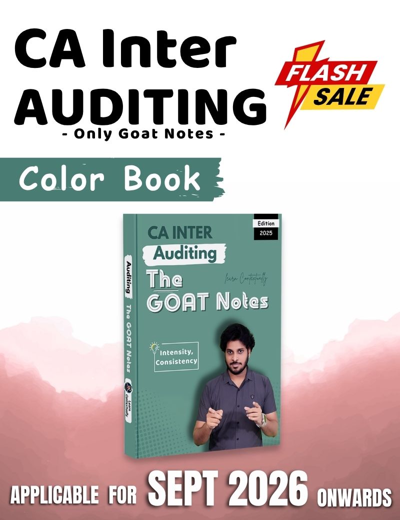 Only Books | CA Inter | P5 Auditing And Ethics | Only GOAT Notes