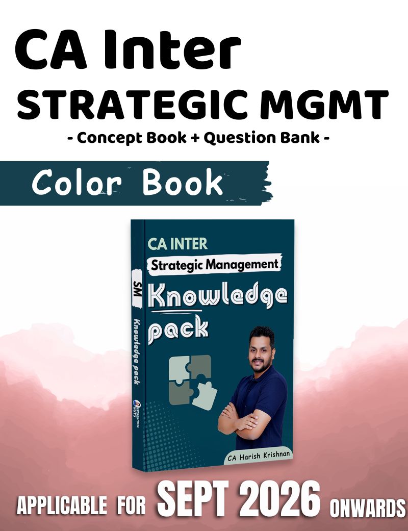 Only Books | CA Inter | P6B Strategic Management | Concept Book & Question Bank