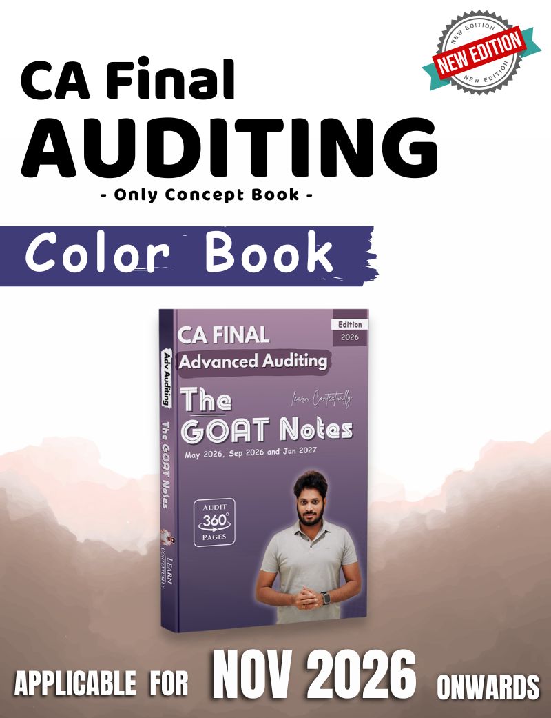 Only Books | CA Final | P3 Advanced Auditing, Assurance and Professional Ethics | Only GOAT Notes Nov 26 Onwards