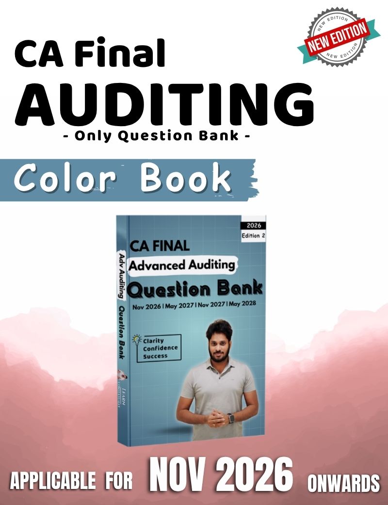 Only Books | CA Final | P3 Advanced Auditing, Assurance and Professional Ethics | Only Question Bank Nov 26 Onwards