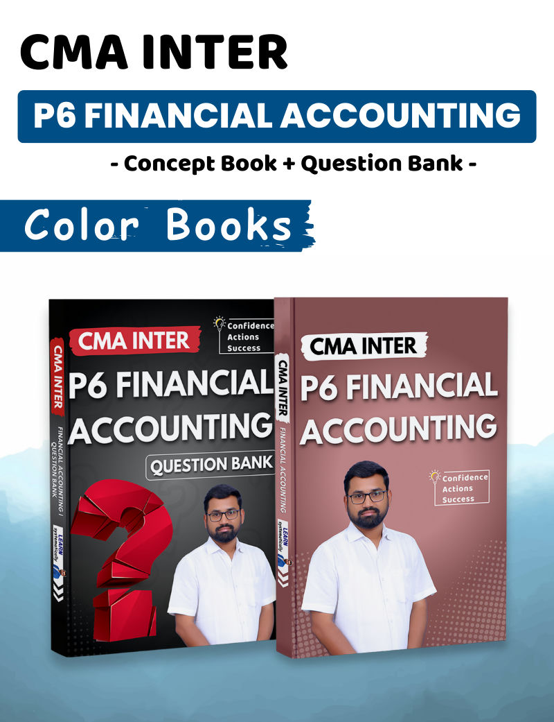 Only Books | CMA Inter | P6 Financial Accounting | Concept Book & Question Bank
