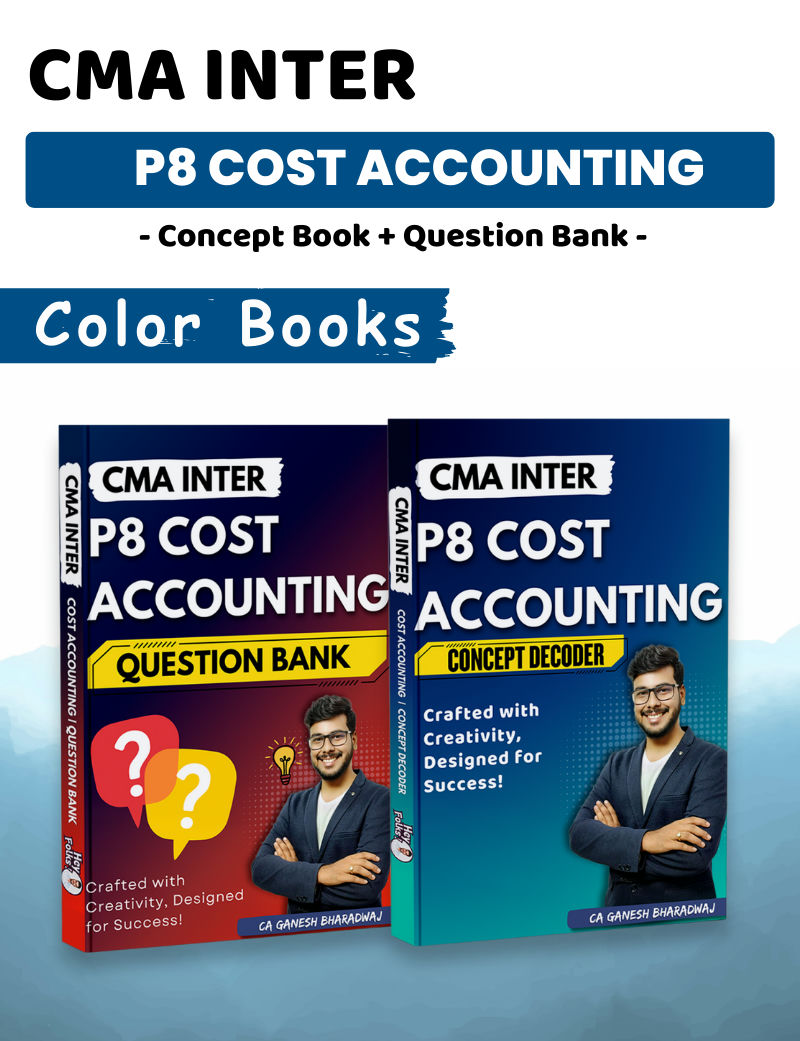 Only Books | CMA Inter | P8 Cost Accounting | Concept Book & Question Bank