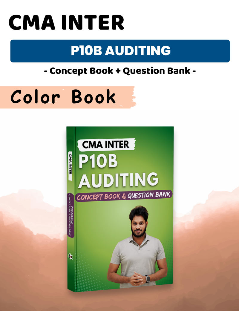 Only Books | CMA Inter | P10B Auditing | Concept Book & Question Bank