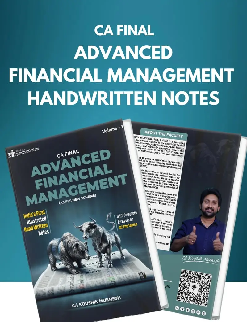AFM Hand Written Notes for CA & CMA Final (2 Volumes)