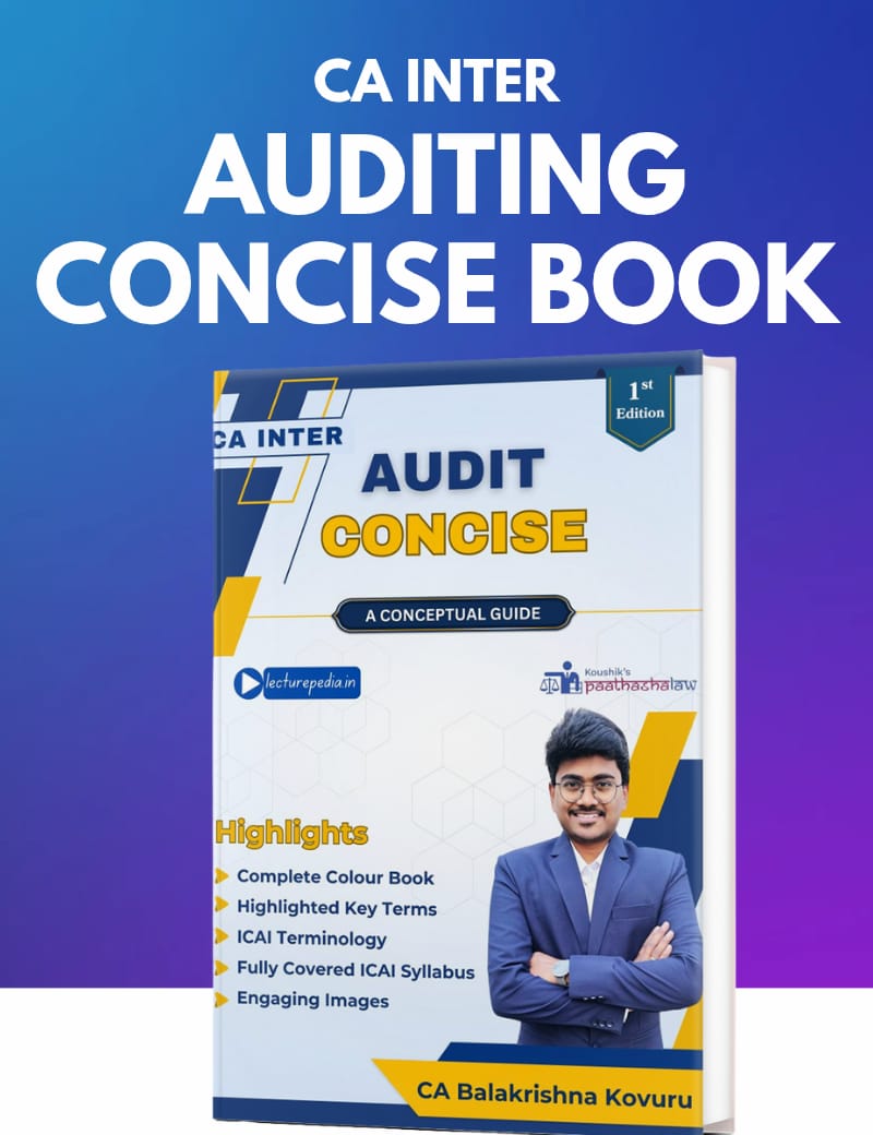 Auditing Concise - Concept Book for CA Inter