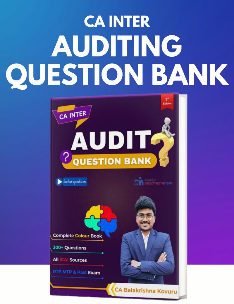 Auditing Question Bank for CA Inter