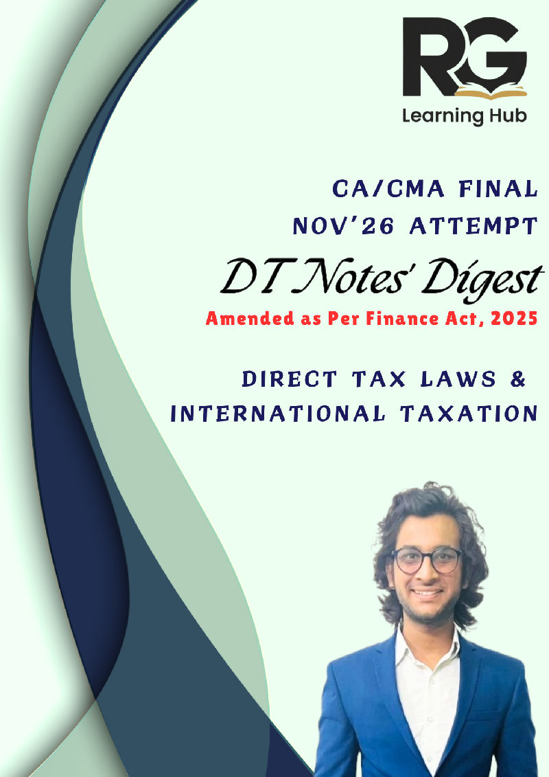 CA Final DT Concept Notes (Amended as Per Finance Act, 2025)