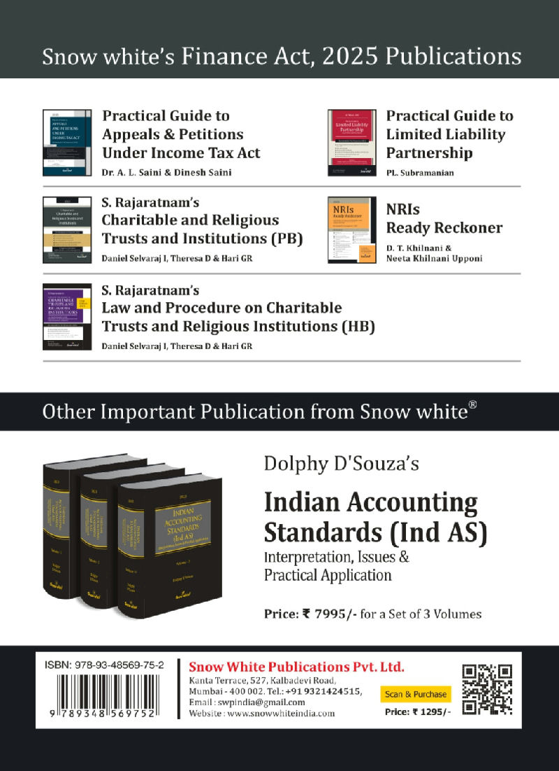 S. Rajaratnam's Charitable Trusts and Religious Institutions - 2025 Edition [As Amended by the Finance Act, 2025] - A Digest on Formation, Administration & Tax Management — image 2
