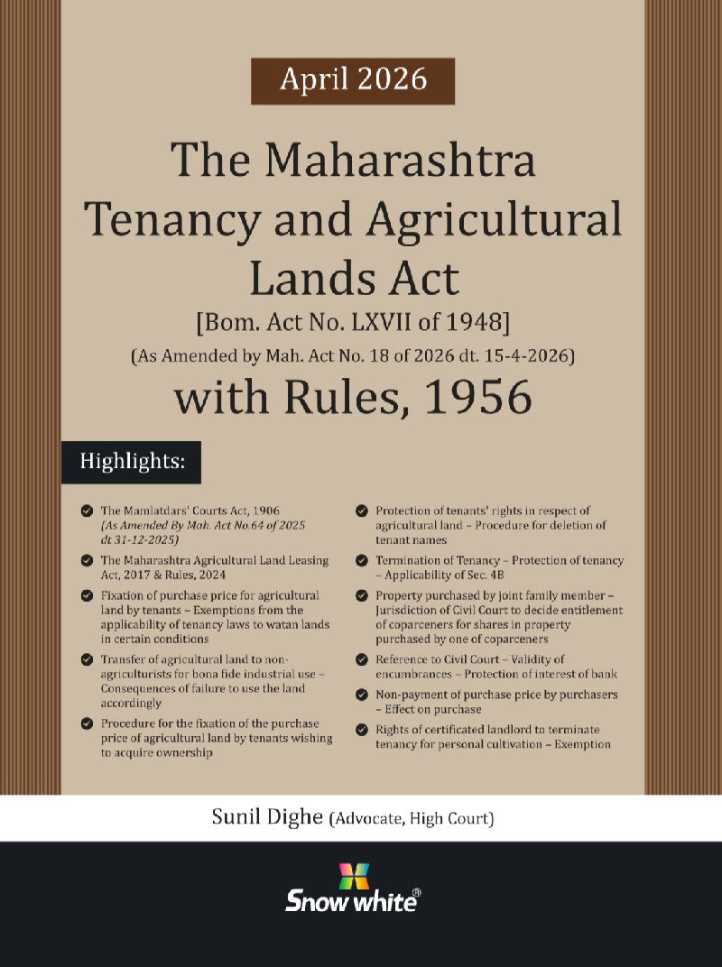 The Maharashtra Tenancy and Agricultural Lands Act and Rules ,1956