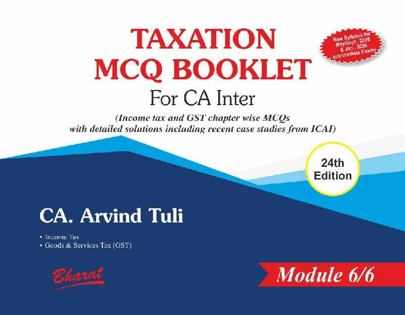 Taxation MCQ Booklet For CA Inter