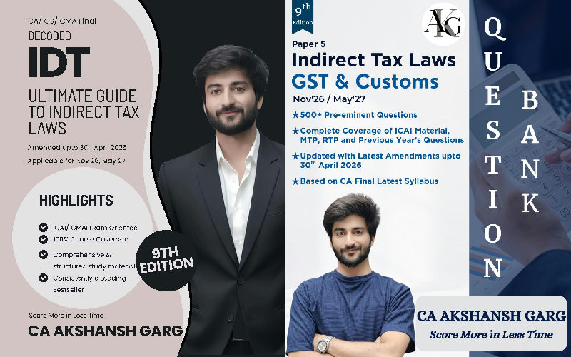 IDT Summary Book & Question Bank Combo – CA Final (9th Edition)