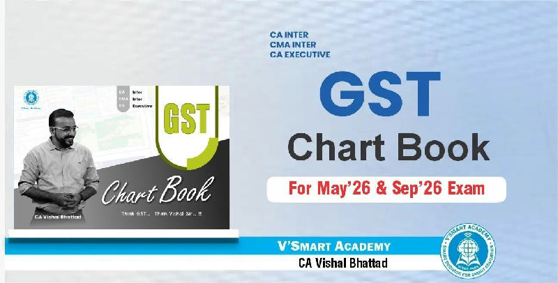 Giveaway Inter GST Chart Book | By CA Vishal Bhattad | Sep 26 Exam
