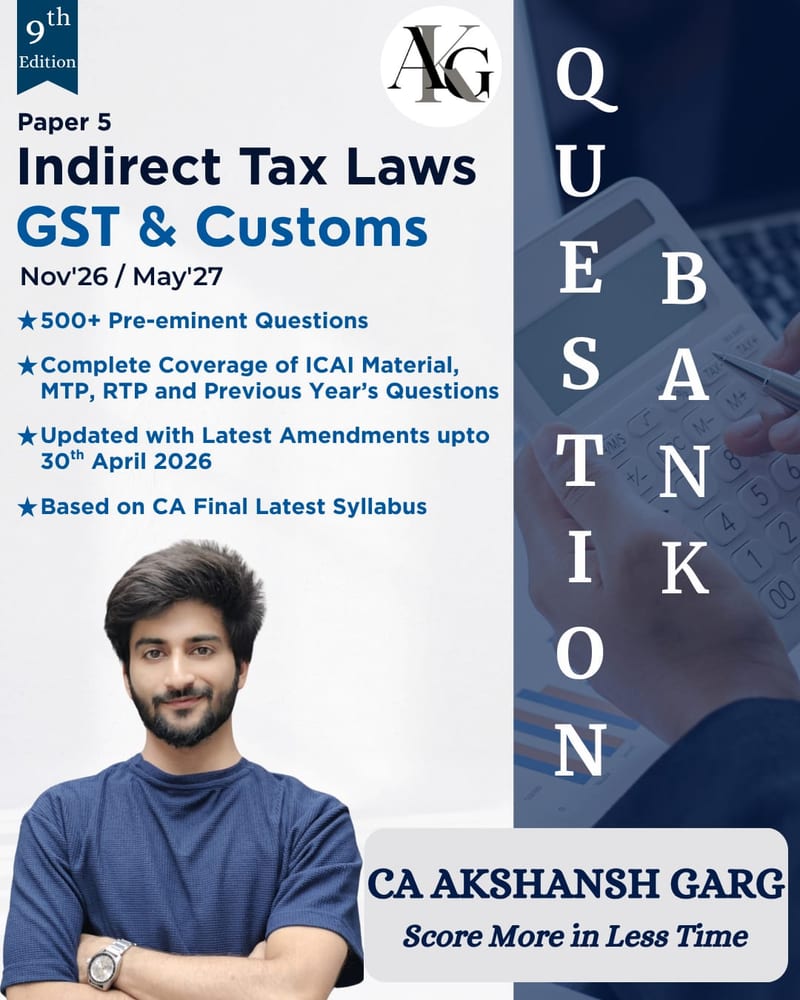 IDT Question Bank – CA Final (9th Edition)
