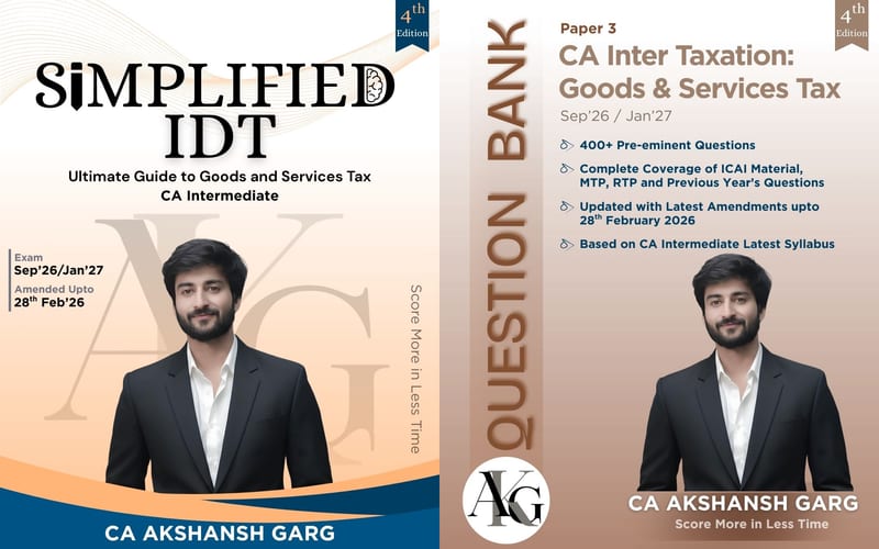 IDT Summary Book & Question Bank Combo – CA Inter (4th Edition)