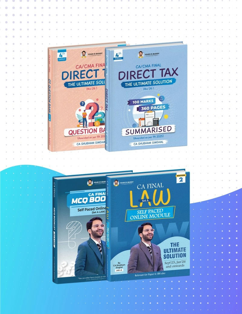 CA Final Set A SPOM+CA Final Direct Tax Summary Notes and Question Bank