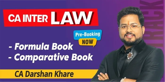 CA Inter Law Formula Book & Comparative Book By CA Darshan Khare