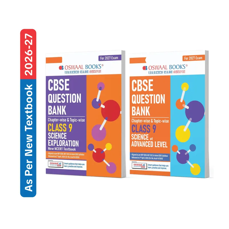 CBSE Class 9 Science (Exploration) & Advance Level Question Bank Chapter-wise & Topic-wise (Set of 2 Books) | Based on new NCERT Textbook | Includes Self-Assessment & Practice Papers