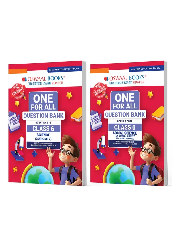 One For All Question Banks NCERT & CBSE Class 6 (Set of 2 Books) Science & Social Science (For Latest Exam)