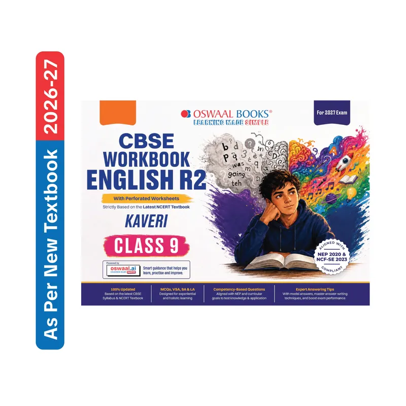 CBSE Workbook Class 9 English R2 | aligned with NCERT Kaveri | Perforated Worksheets for Practice with Competency Based questions | NEP 2020 + NCF-SE 2023 | 2027 Exam