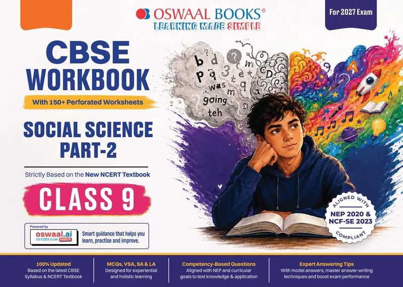CBSE Workbook Class 9 Social Science Part-2 | aligned with NCERT | Perforated Worksheets for Practice with Competency Based questions | NEP 2020 + NCF-SE 2023 | 2027 Exam