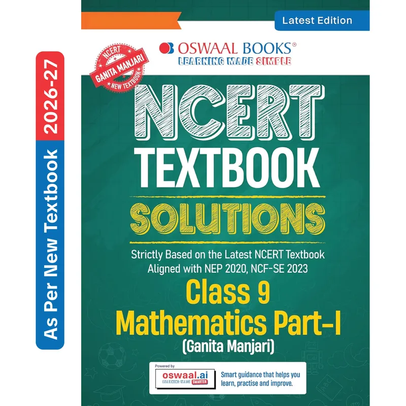 CBSE NCERT Class 9 Textbook Solutions Mathematics Part-1 (Ganita Manjari) (Latest NCERT) | Revision Notes, Mind Maps, Solved Intext & Exercise Questions | Oswaal AI